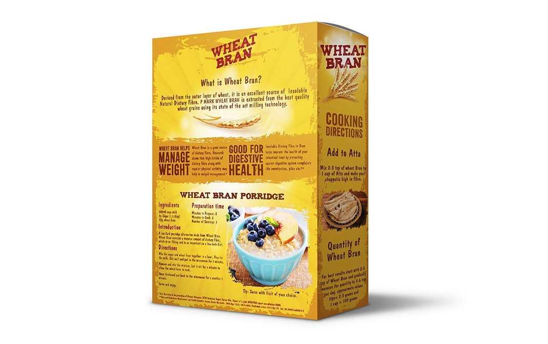 P Mark Wheat Bran    Box  500 grams